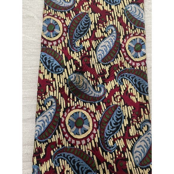 Brioni Mens Multicolor Floral Paisley dis. n C050005 Silk Tie 3.75" x 61.75" euc - Picture 6 of 6